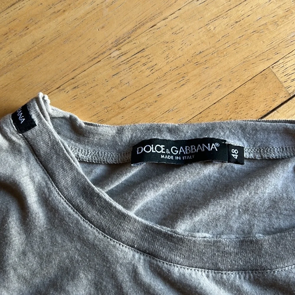 Vintage Rare Dolce & Gabbana Steve McQueen Gray T-Shirt - 48 - Picture 4 of 6